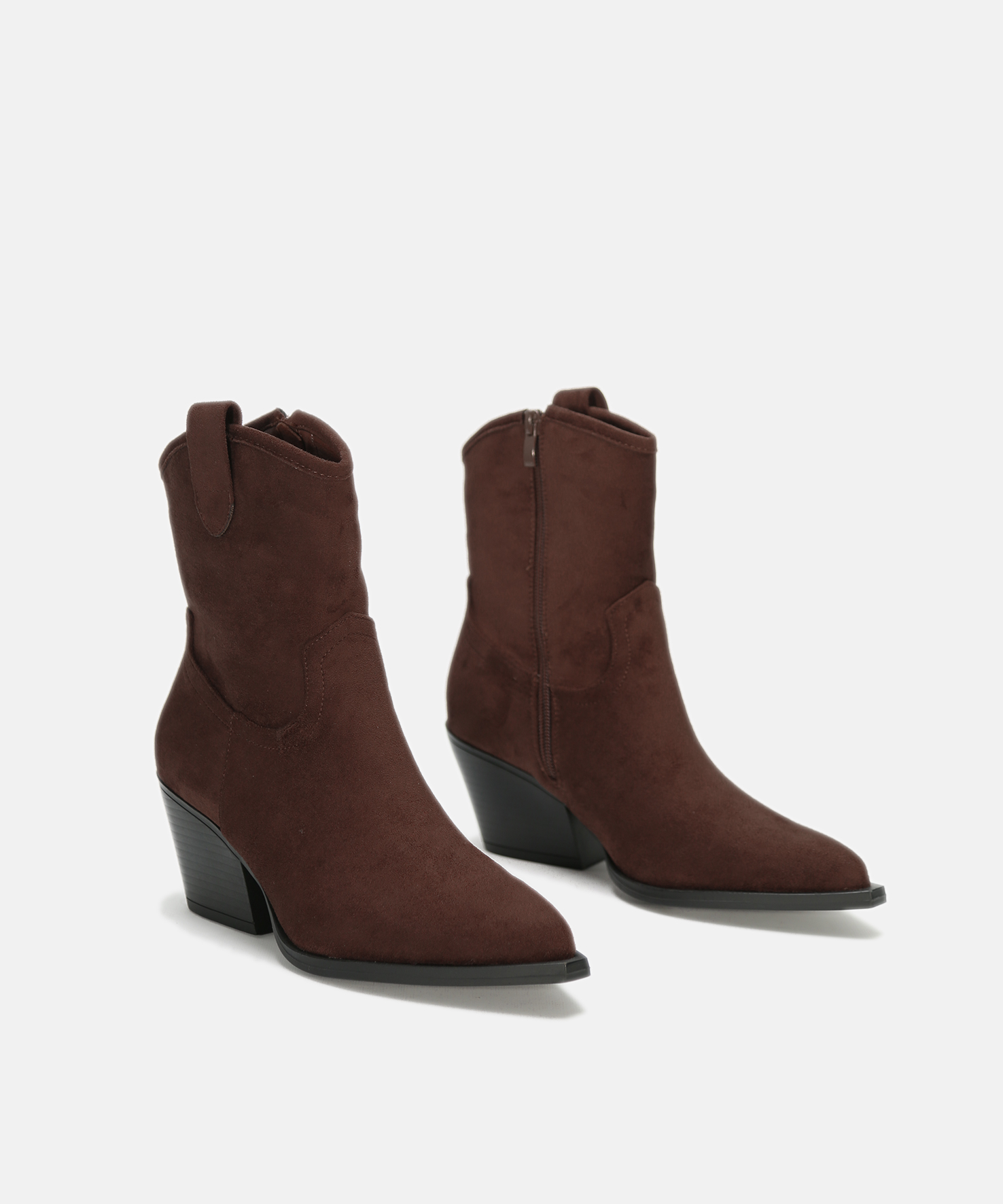 Botines cowboy marrones image number null